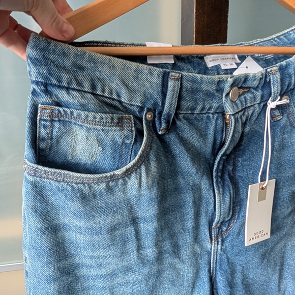 🔖NWT Good American Good 90s Relaxed Fit Mid-rise Baggy Jeans - 10/30 32" Inseam - Picture 9 of 14